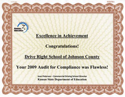 Certificate of Excellence